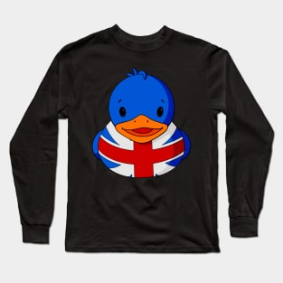 UK Flag Rubber Duck Long Sleeve T-Shirt